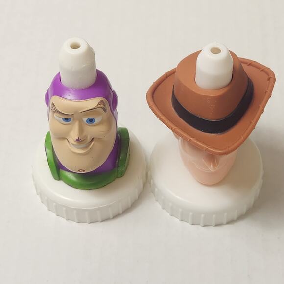 Good 2 Grow Buzz Lightyear Woody Lot of 2 Top Topper Lid Toy Story Toddler - Picture 2 of 5